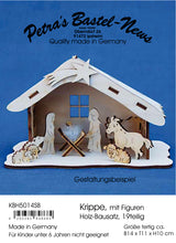 Lade das Bild in den Galerie-Viewer, Weihnachtskrippe, Bausatz Krippe aus Holz, Weihnachtsdekoration, Fairyhouse , Fairyhouse Landschaften , Fairyhousezumbasteln , Stall aus Holz, Holzartikel zum Bemalen , Weihnachtskrippe, Bastelset Weihnachten, Weihnachtsbasteln, Holzartikel zum Basteln , Futterkrippe basteln, Bastelideen für Fairy house , Bastelidee Weihnachten, KBH 5014