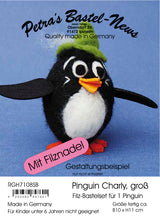Lade das Bild in den Galerie-Viewer, Pinguin Charly Bastelsets zum Trockenfilzen/Nadelfilzen Nadelfizen, Tiere trocken filzen, Pinguin zum Filzen, Filzset, Bastelideen zum Filzen, Basteln mit Filz, Lustige Figuren zum Filzen, Filzen mit Kindern, Basteln mit Kindern, Bastelideen zum Filzen, Basteln mit Filz, Nadelfizen, Filzset, Lustige Figuren zum Filzen, Pinguin zum Filzen, Tiere trocken filzen, Filzen mit Kindern, Basteln mit Kindern, RGH 7108SB