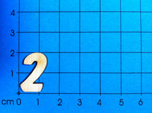 Lade das Bild in den Galerie-Viewer, Zahlen: Blockschrift in Größe und Ziffer wählbar