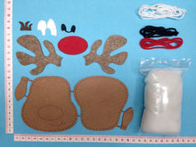 Lade das Bild in den Galerie-Viewer, Rentierkopf aus Filz zum Nähen