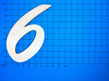 Lade das Bild in den Galerie-Viewer, Zahlen aus Holz in Schreibschrift