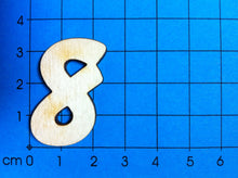 Lade das Bild in den Galerie-Viewer, Zahlen: Blockschrift in Größe und Ziffer wählbar