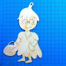 Lade das Bild in den Galerie-Viewer, Blumenkind mit Korb aus Holz