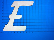 Lade das Bild in den Galerie-Viewer, Buchstaben in Schreibschrift 10cm aus Holz