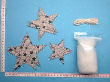 Lade das Bild in den Galerie-Viewer, Sterne aus Filz zum Nähen in 3 Größen