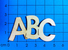 Lade das Bild in den Galerie-Viewer, Schriftzug "ABC" aus Holz