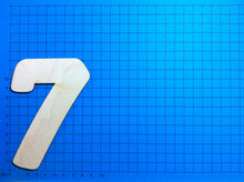 Lade das Bild in den Galerie-Viewer, Zahlen: Blockschrift in Größe und Ziffer wählbar