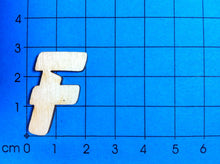 Lade das Bild in den Galerie-Viewer, Buchstaben in 2,8cm aus Holz