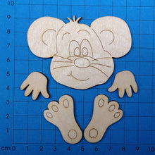 Lade das Bild in den Galerie-Viewer, Maus aus Holz, Kantenhocker Geschenkideen zum Basteln, Basteln mit Kindern, Tiere aus Holz basteln, Frühjahrsdekoration gestalten, Haustiere malen, Bastelset aus Holz, Jahrsesdeko basteln, Kleinteile zum Bemalen, Tiere aus Holz malen, Mäuse mit Kindern malen, Dekoration mit Kindern gestalten, MAU 4606SB