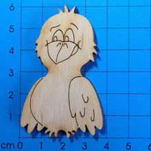 Lade das Bild in den Galerie-Viewer, Vogel aus Holz, nach vorne schauend