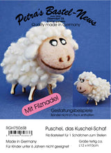 Lade das Bild in den Galerie-Viewer, Schaf Bastelsets zum Trockenfilzen / Nadelfilzen Tiere trocken filzen, Filzset, Nadelfizen, Lustige Figuren zum Filzen, Filzen mit Kindern, Schaf zum Filzen, Basteln mit Filz, Basteln mit Kindern, Bastelideen zum Filzen, RGH 7506SB