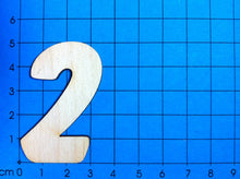 Lade das Bild in den Galerie-Viewer, Zahlen: Blockschrift in Größe und Ziffer wählbar