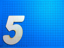 Lade das Bild in den Galerie-Viewer, Zahlen: Blockschrift in Größe und Ziffer wählbar