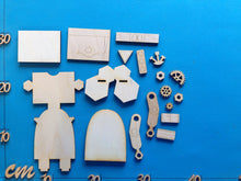 Lade das Bild in den Galerie-Viewer, 20cm Basteln mit Holzteilen, Bastelset aus Holz, Basteln mir Kindern, Zeitlos dekorieren, Bastelbedarf aus Holz, Roboter aus Holz, Bastelideen Kinder, Kleine Holzteile, Bastelidee für Kinder, Roboter basteln, Roboter selber machen, Jahresdeko malen, Holzteile bemalen, Basteln mit Holz für Kinder, Dekoidee aus Holz, Zeitlose Deko, Basteln mit Holz für Kinder, Roboter aus Holz, Roboter basteln, Dekoidee aus Holz, Roboter selber machen, Holzteile bemalen, Bastelideen Kinder, Basteln mit Holzteilen, Zeitlos d