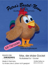 Lade das Bild in den Galerie-Viewer, Hahn/Gockel Max Bastelsets zum Trockenfilzen/Nadelfilzen Basteln mit Kindern, Bastelideen zum Filzen, Lustige Figuren zum Filzen, Tiere trocken filzen, Hahn zum Filzen, Basteln mit Filz, Filzen mit Kindern, Nadelfizen, Filzset, Basteln mit Filz, Nadelfizen, Filzen mit Kindern, Basteln mit Kindern, Bastelideen zum Filzen, Lustige Figuren zum Filzen, Filzset, Tiere trocken filzen, Hahn zum Filzen, RGH 9510SB