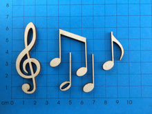 Lade das Bild in den Galerie-Viewer, Noten und Notenschlüssel im Set aus Holz in 6cm Geschenk zum Geburtstag, Karte zum Geburtstag basteln, Basteln mit Kindern, Streuteile aus Holz, Streuteile basteln, Holzteile, Basteln mit Holzteilen, Tischdeko selbermachen, Einladungskarten basteln, Holzteile zum Selbstgestalten, Noten und Notenschlüssel, Musikinstrumente zum Bemalen, Musikinstrumente aus Holz, Holzteile für alle Anlässe, Kleine Holzteile, Basteln mit Holz, Streuteile diy, Holzteile bemalen,   NOH 3699