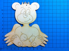 Lade das Bild in den Galerie-Viewer, Schutzengelteddy sitzend aus Holz