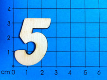 Lade das Bild in den Galerie-Viewer, Zahlen: Blockschrift in Größe und Ziffer wählbar