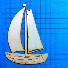 Lade das Bild in den Galerie-Viewer, Boot von hinten aus Holz