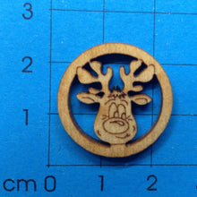 Lade das Bild in den Galerie-Viewer, Schmuckteil aus Holz, verschiedene Figuren 2cm