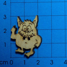 Lade das Bild in den Galerie-Viewer, Monster Knopf aus Holz