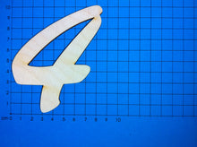 Lade das Bild in den Galerie-Viewer, Zahlen aus Holz in Schreibschrift