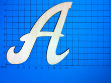 Lade das Bild in den Galerie-Viewer, Buchstaben in Schreibschrift 10cm aus Holz