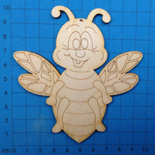 Lade das Bild in den Galerie-Viewer, Biene von vorne aus Holz Bastelidee Biene, Wespe, Hummel, Hornisse, Bienenzubehör, Biene,  Hornisse, Biene, Hummel, Bastelidee Biene, Bienenzubehör, Wespe,  BIH 4810