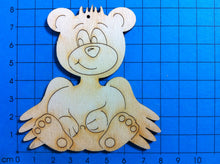 Lade das Bild in den Galerie-Viewer, Schutzengelteddy sitzend aus Holz