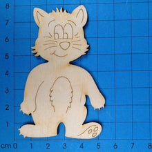Lade das Bild in den Galerie-Viewer, Katze stehend aus Holz
