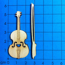 Lade das Bild in den Galerie-Viewer, Geige mit Bogen aus Holz