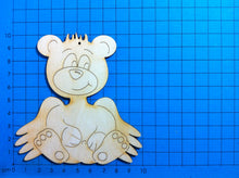 Lade das Bild in den Galerie-Viewer, Schutzengelteddy sitzend aus Holz