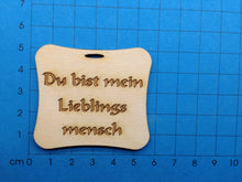 Lade das Bild in den Galerie-Viewer, Schilder aus Holz mit Gravur ca. 5cm