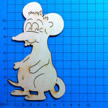 Lade das Bild in den Galerie-Viewer, Maus stehend aus Holz