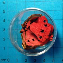 Lade das Bild in den Galerie-Viewer, Glocke aus Holz in Dose 2cm, farbig