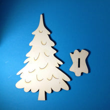 Lade das Bild in den Galerie-Viewer, Tannenbaum schmal aus Holz