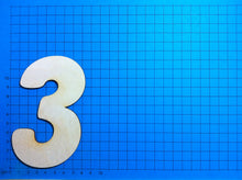 Lade das Bild in den Galerie-Viewer, Zahlen: Blockschrift in Größe und Ziffer wählbar