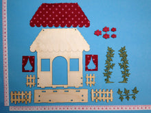 Lade das Bild in den Galerie-Viewer, Haus mit Zaun aus Holz mit Filzdach