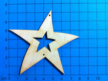 Lade das Bild in den Galerie-Viewer, Stern mit Stern aus Holz