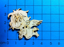 Lade das Bild in den Galerie-Viewer, Engelchen als Knopf 4 cm Knöpfe zum Dekorieren, Knopf zum Basteln, Knopf zum Nähen, Knopf aus Holz, Knöpfe, Engel Knopf, Tiereknöpfe, Holzknopf, Knöpfe mit Gesicht, Knöpfe zum Bemalen, BUH 2004