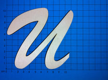 Lade das Bild in den Galerie-Viewer, Buchstaben in Schreibschrift 10cm aus Holz