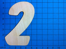 Lade das Bild in den Galerie-Viewer, Zahlen: Blockschrift in Größe und Ziffer wählbar