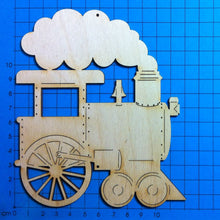Lade das Bild in den Galerie-Viewer, Dampflokomotive aus Holz