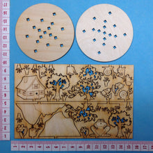 Lade das Bild in den Galerie-Viewer, 2 x Mini-Diorama aus Holz