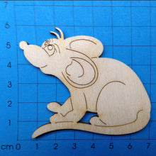 Lade das Bild in den Galerie-Viewer, Maus sitzend aus Holz