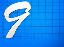 Lade das Bild in den Galerie-Viewer, Zahlen aus Holz in Schreibschrift