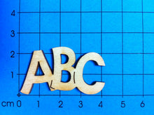 Lade das Bild in den Galerie-Viewer, Schriftzug "ABC" aus Holz