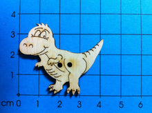 Lade das Bild in den Galerie-Viewer, Dino als Knopf 4 cm Knopf zum Nähen, Tiereknöpfe, Holzknopf, Knöpfe zum Bemalen, Dino Knopf, Knöpfe zum Dekorieren, Knöpfe, Knöpfe mit Gesicht, Knopf zum Basteln, Knopf aus Holz, BUH 8704
