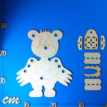 Lade das Bild in den Galerie-Viewer, Lampe Teddy 25 cm hoch Lampe Teddybär, Nachtlicht basteln, Nachtlicht für Kinder, Lampe Schutzengel, Teddylampe, Lampe für Kinderzimmer, Lampe aus Holz, Lampe für Kinder, Wandlampe aus Holz, LTE 4125