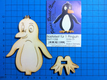 Lade das Bild in den Galerie-Viewer, Pinguin als Standfigur aus Holz